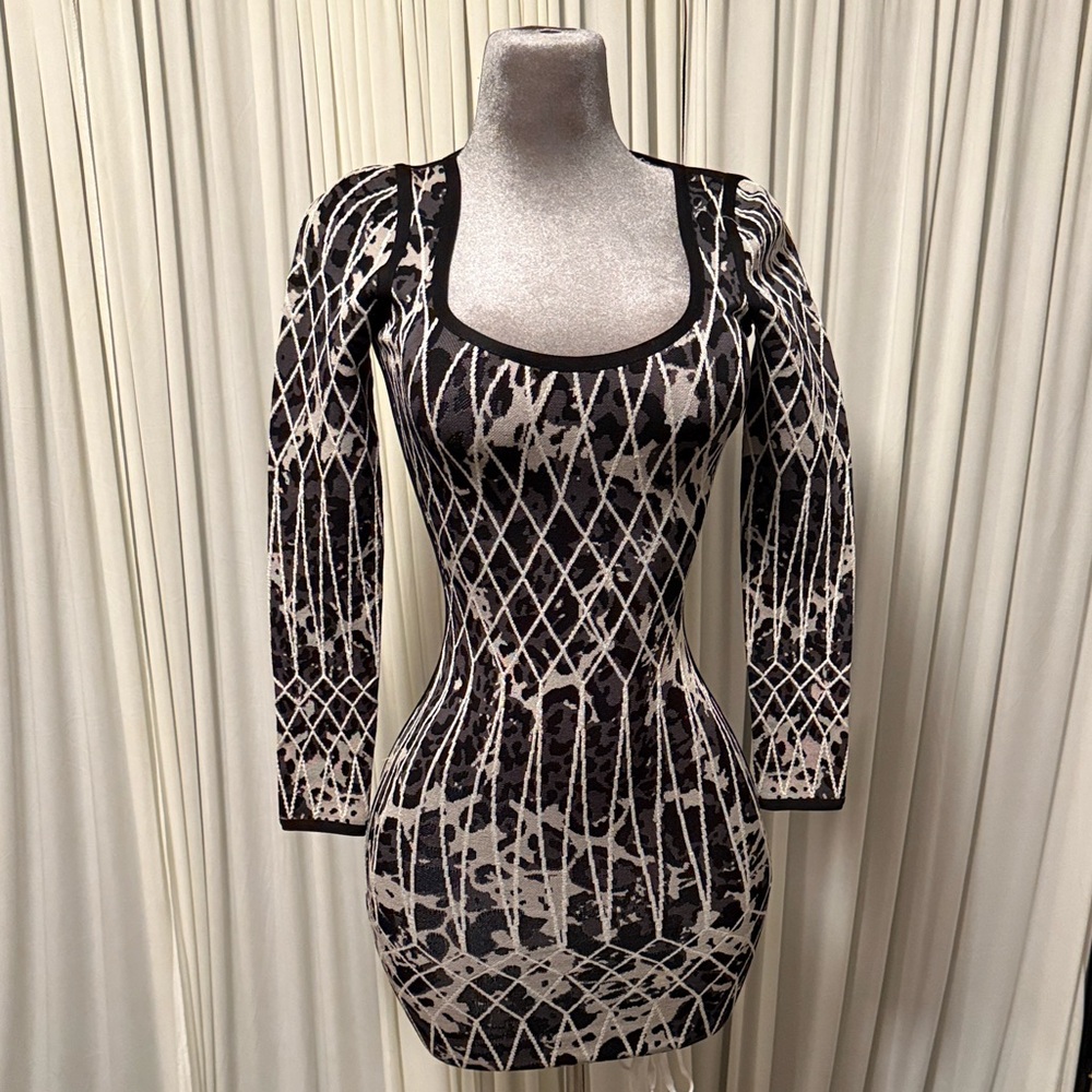 Herve Leger Longsleeve Bandage Dress